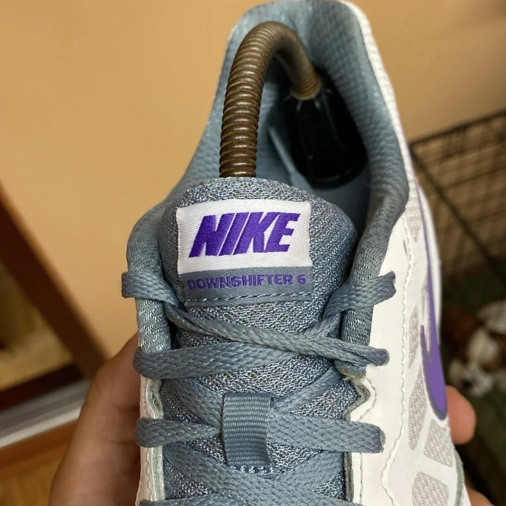 Nike Downshifter 6 White Purple Grey